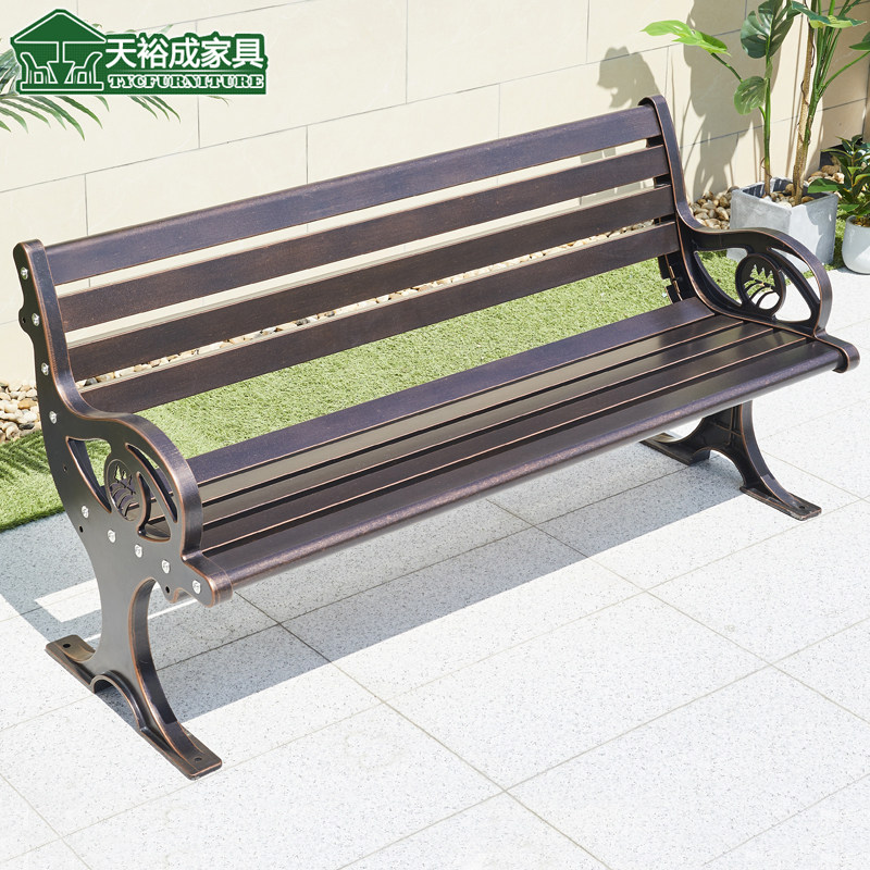 公园椅户外长椅室外庭院休闲长条椅露天小区花园外摆园林景区座椅