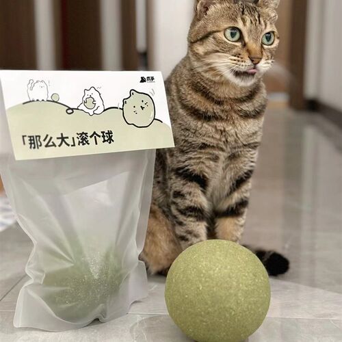 爪乎【那么大】滚个球!10CM超大猫薄荷球质量好!猫薄荷球洁齿
