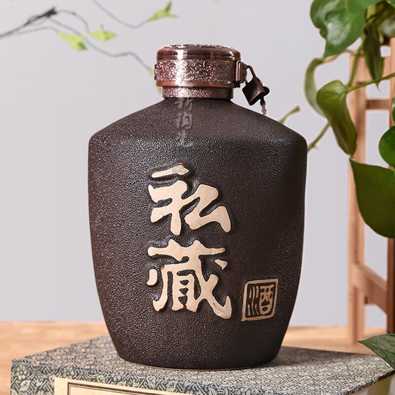 1斤2斤5斤10斤装空酒瓶子酒坛土陶瓷家用藏酒坛密封老式复古手工