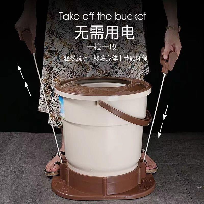 手动免电脱水机家用学生宿舍免电甩干脱水桶手拉式小型衣服脱水桶