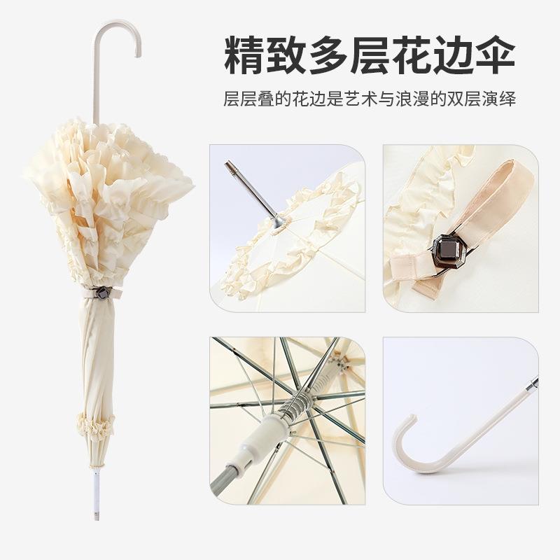 日系哥特风lo伞洛丽塔lolita伞花嫁原创少女心公主伞蕾丝鸟笼洋伞图片