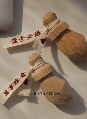 不土/奶凶的桃木剑 挂件手工雕刻生日礼物祝福寓意饰品摆件小肥刀