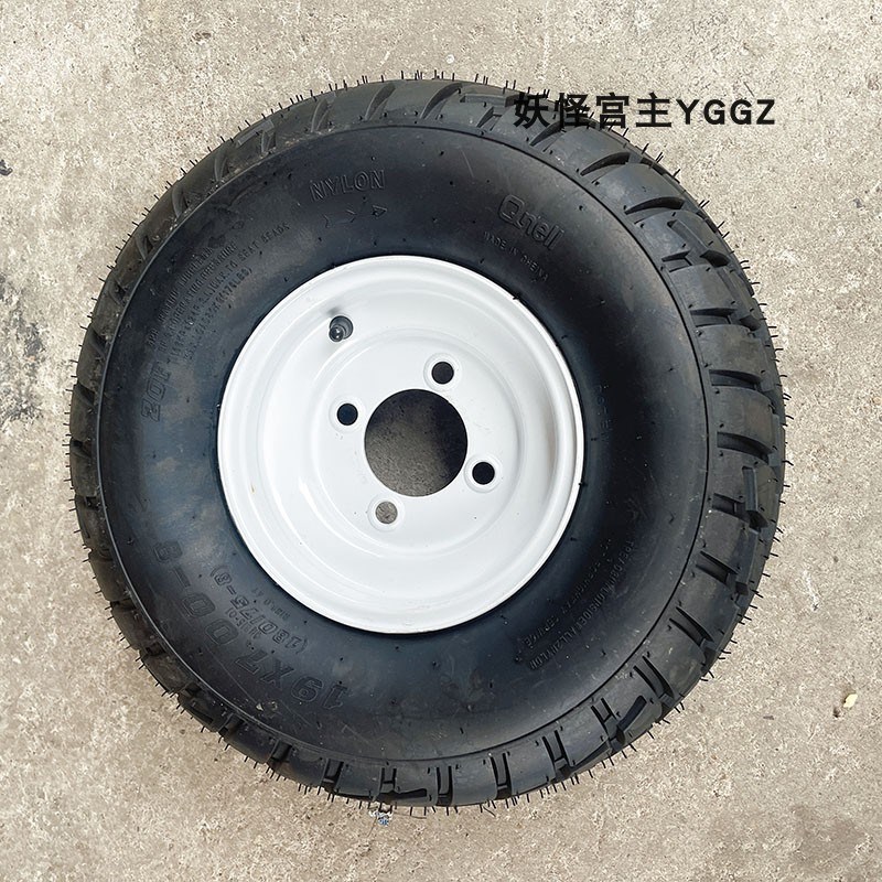 四轮卡丁摩托沙滩车配件真空轮胎19X7-8寸耐磨公路轮毂19*7.00-8