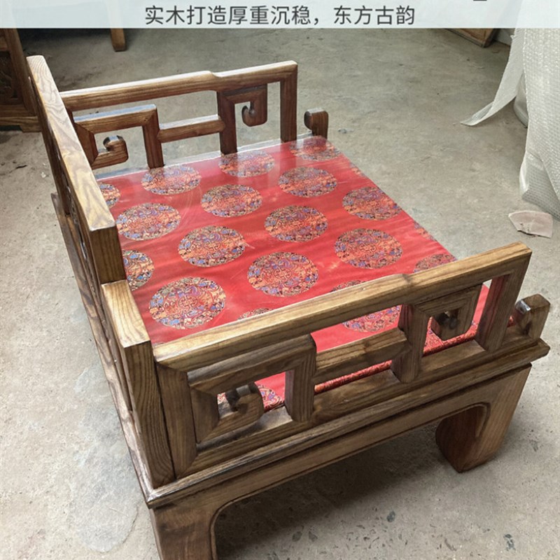 新中式实木椅子打坐椅修禅椅瑜伽仿古太师椅单人盘腿会客厅办公椅
