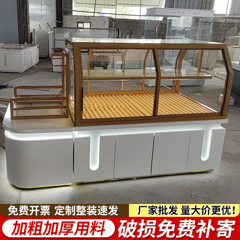 面包柜面包展示柜蛋糕店糕点中岛柜货架炒货柜模型烘焙房边柜展柜