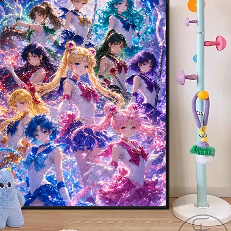 5D满钻美少女战士大幅材料包