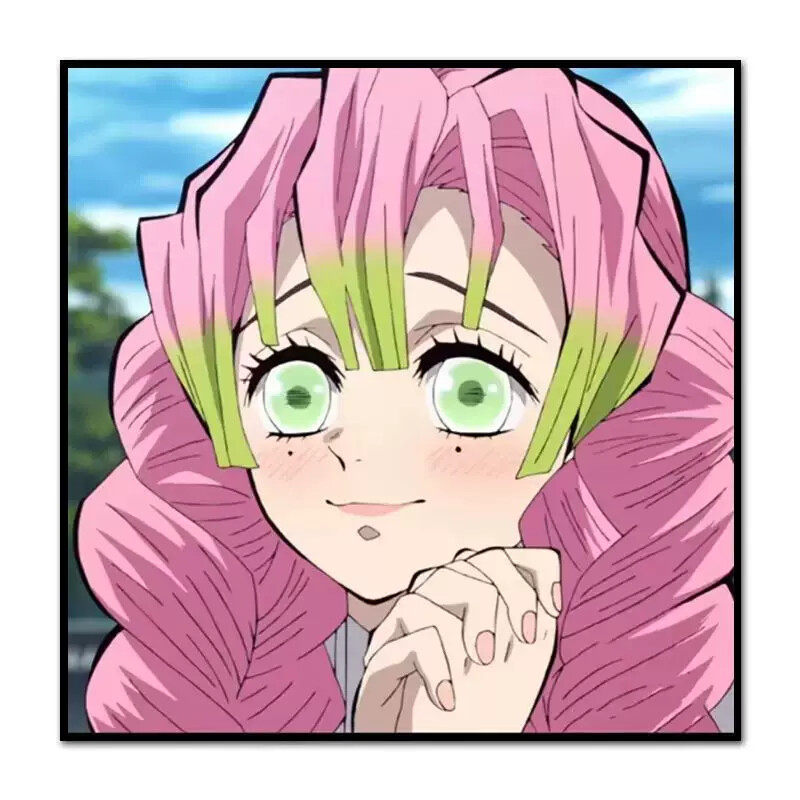 新款鬼灭之刃甘露寺蜜璃满钻钻石画手工diy粘贴画卡通动漫装饰画