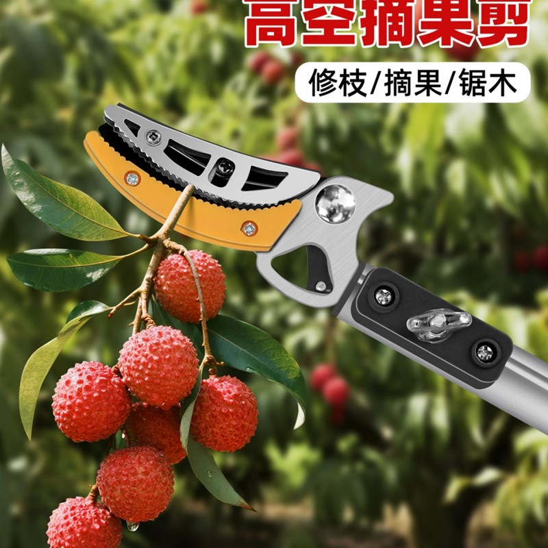 绿林高空摘果神器伸缩杆高枝锯剪摘杨梅枇杷果子采摘水果果树工具