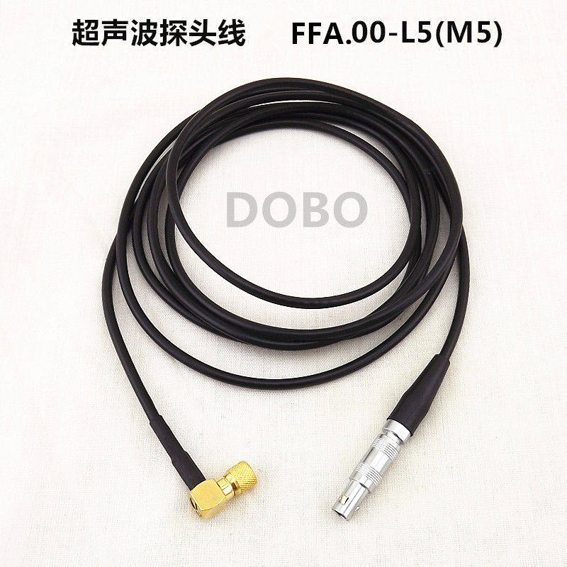 C5-L5超声波探伤仪测厚仪探头线FFA.00-M5 数据连接线M5直角弯头