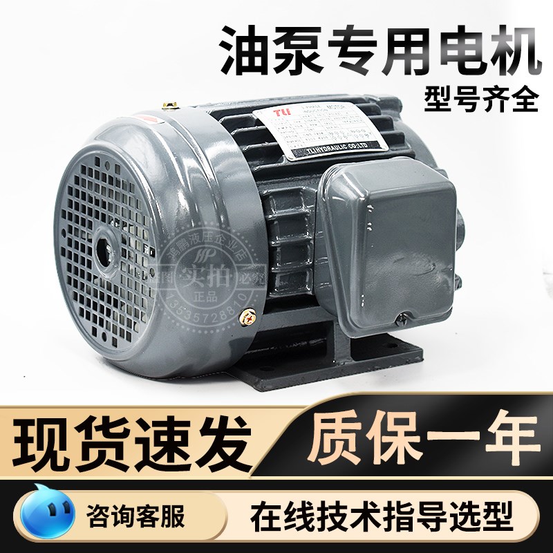 液压站专用直插式内轴电机4P 380V三相异步电机台式液压油泵图片