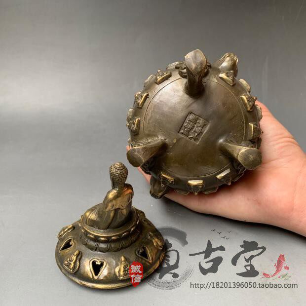 特价仿古纯铜熏香炉摆件古玩杂项佛炉香炉/熏香炉摆件镂空香炉鼎
