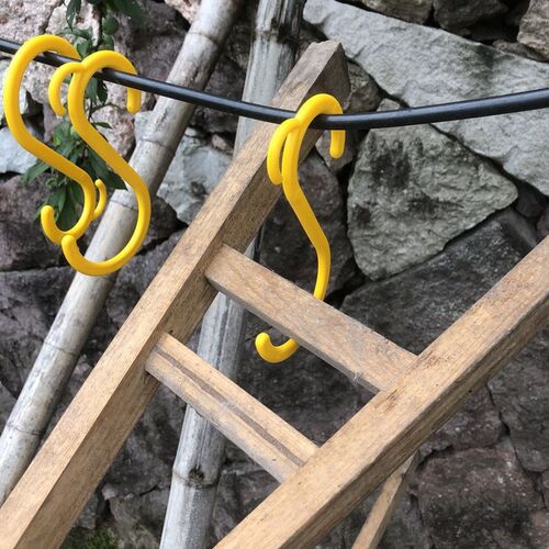 电线绝缘挂钩电缆挂钩s弯钩S型电缆线挂钩电线挂钩绝缘钩塑料钩子