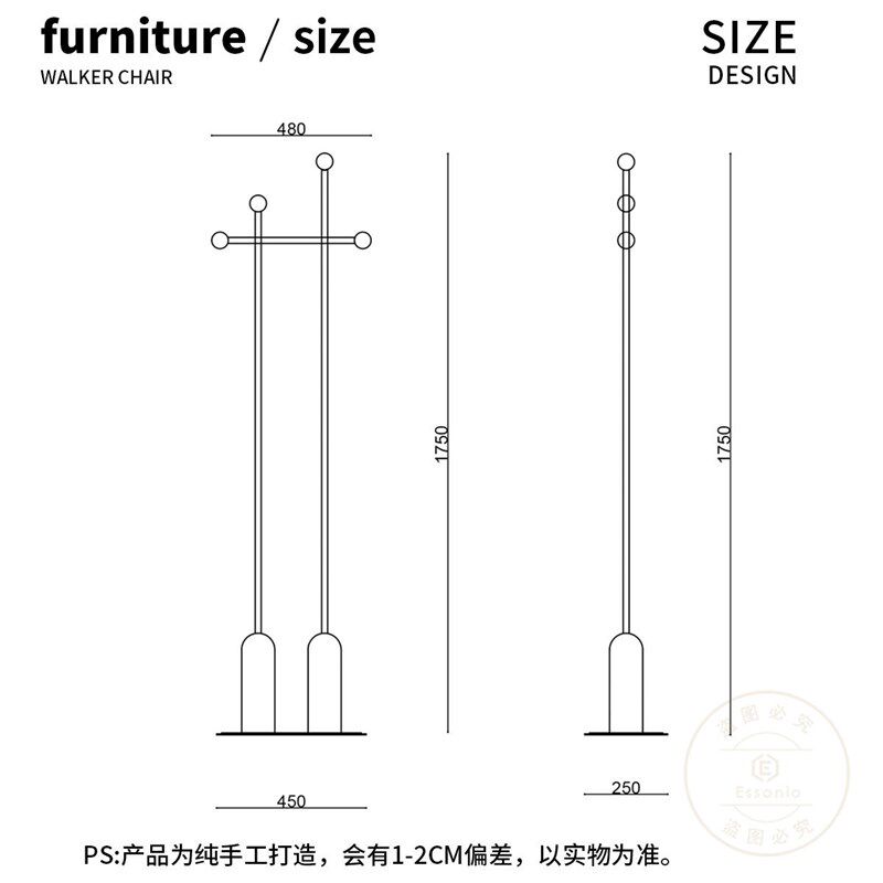 网红衣帽架落地挂衣架不锈钢家用挂包架卧室床边放衣服挂架收纳架