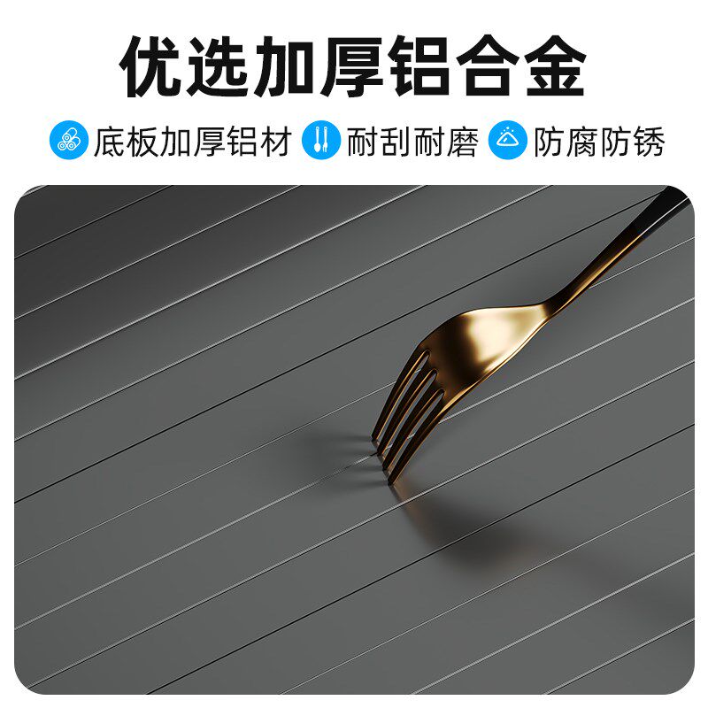 厨房橱柜拉篮洗碗机上方超薄工具抽单层抽屉式筷勺刀叉盒内置物架
