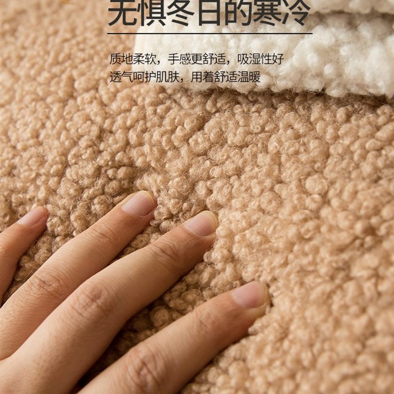 沙发垫冬季款防滑羊羔毛绒简约现代坐垫子轻奢风加厚套罩盖布定做