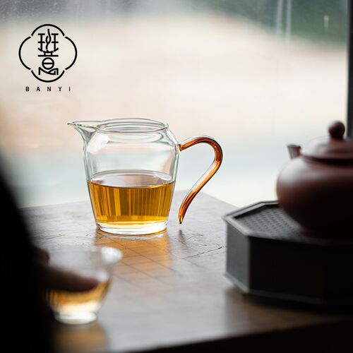 班意 日式玻璃公道杯 防烫加厚耐高温泡茶杯公杯功夫茶海分茶器
