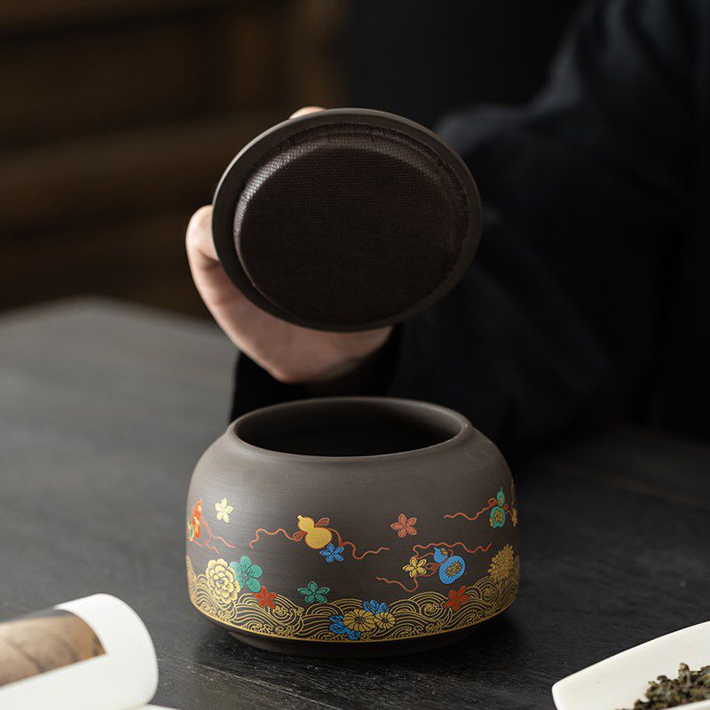 紫砂茶叶罐礼盒高档茶叶礼盒装空盒普洱茶包装盒通用红茶复古定制