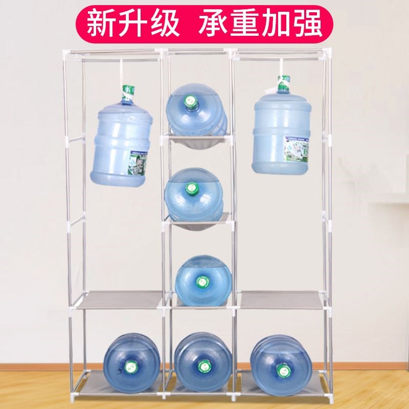 布衣柜家用加粗加固加厚钢管架子新款收纳柜经济型双人无纺布衣橱