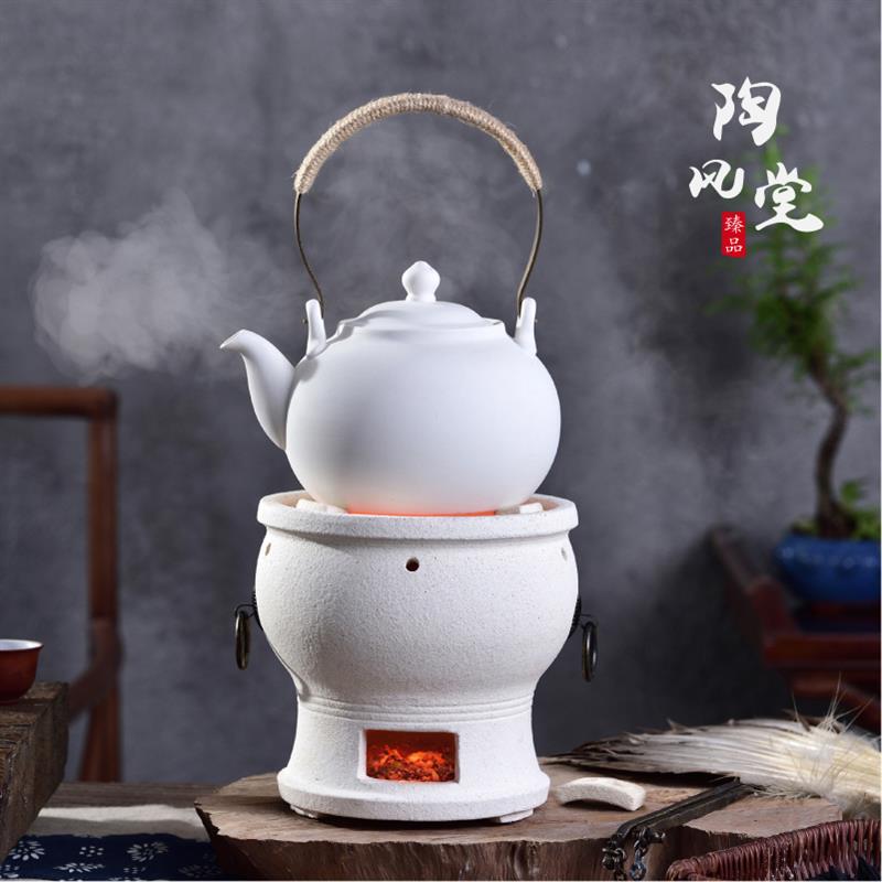 碳烤炉手工复古白泥炉小火炉烧炭炉橄榄炭炉功夫茶煮茶器烧水煮茶