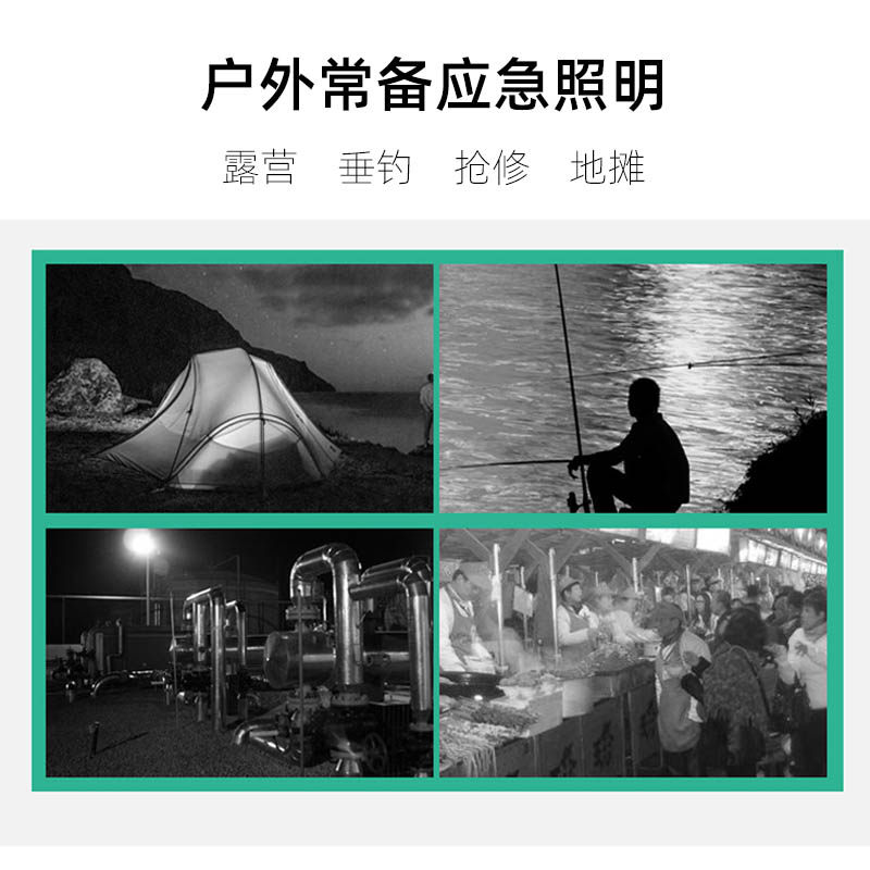 充电式双头锂电款20W停电断电自动亮应急灯消防疏散家用led照明灯