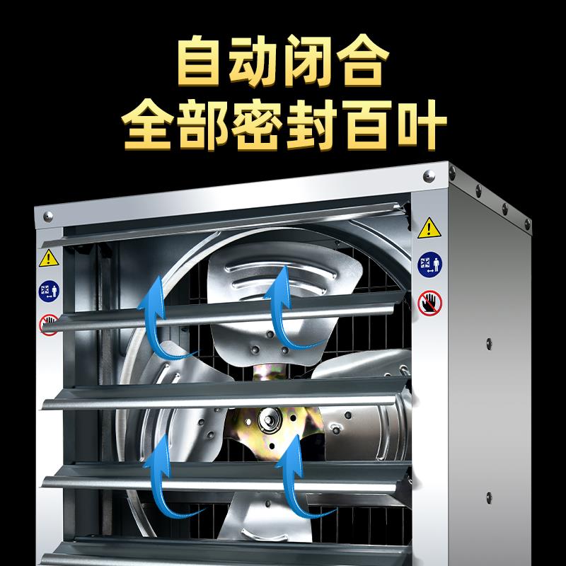 400型40CM负压风机180W直连式工业排风扇大吸力排气扇强力换气扇