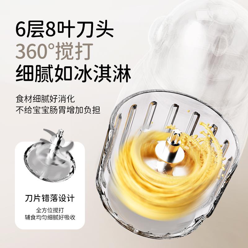 摩谷婴儿辅食机多功能家用宝宝料理机打泥小型绞肉机绞馅料调理机