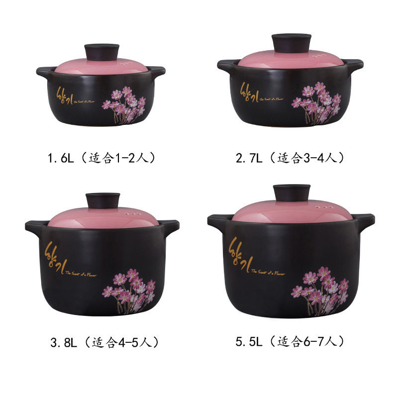 高温耐热陶瓷汤锅沙锅 养生砂锅 锅煲陶瓷煲春节年会礼品LOGO定制