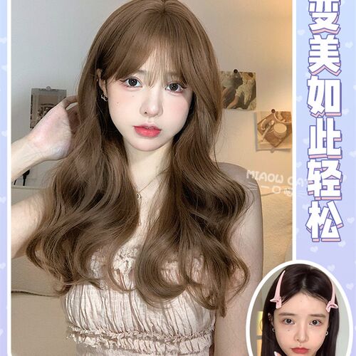 一口喵假发长卷发女网红主播lilota日常新款逼真自然jk全头套假发