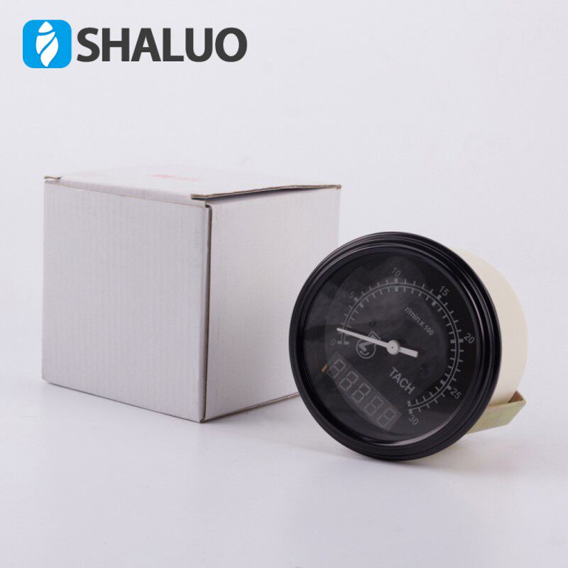 康明斯配件发动机转速计时表工程车小时柴油机 转速表 船用 24v