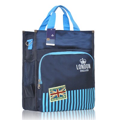 初中大号防水牛津布男学生补课包拉链文件资料袋补习袋帆布手提袋