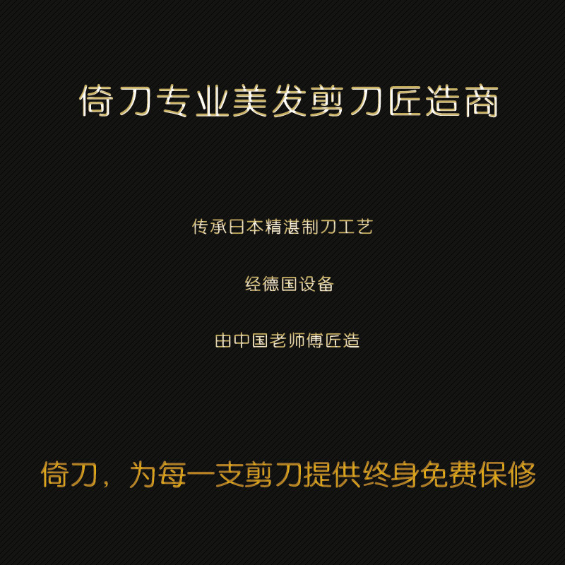 倚刀 理发剪刀套装 美发剪刀造型师使用平剪牙剪刀