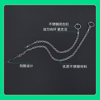 不锈钢鹦鹉脚链鸽子伯劳绣眼小雏鸟专用脚环活扣宠物户外遛鸟神器