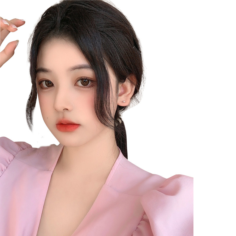 龙须刘海假发片女夏季中分真发假刘海自然前额网红流海八字刘海贴