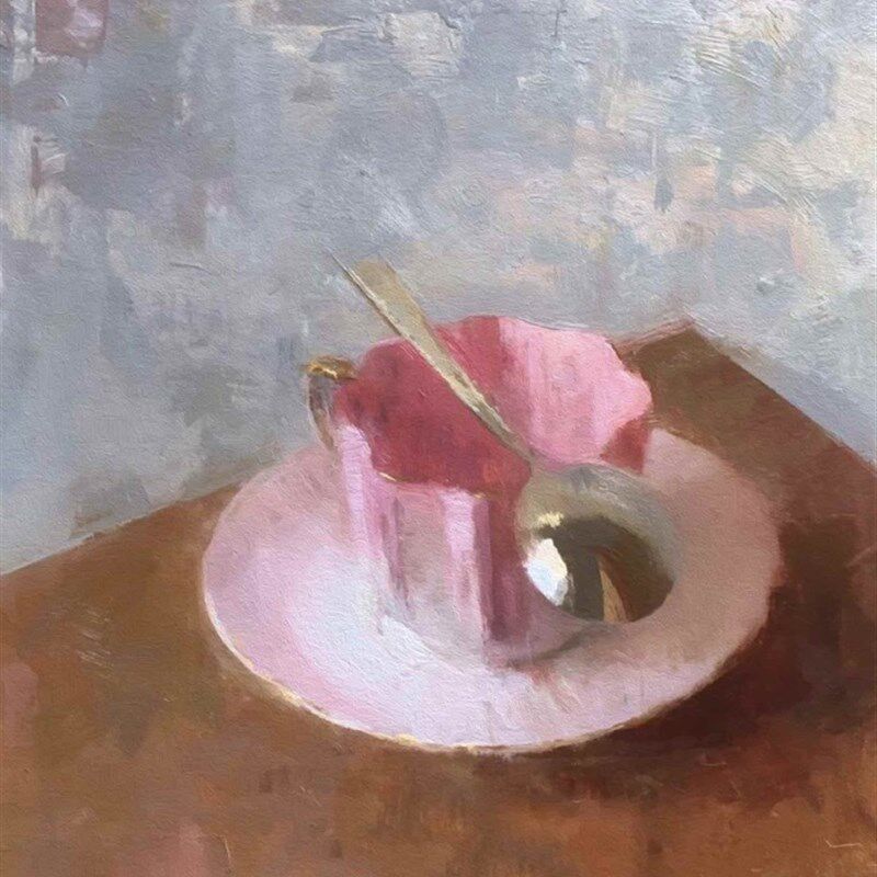 【NEW!重磅新品】铝合金框/留白卡纸/北欧小众油画精致摆件装饰画