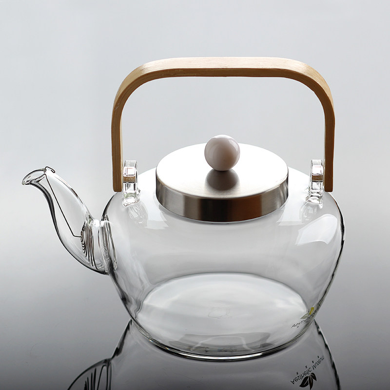 玻璃壶耐高温泡茶冷水壶茶壶大容量耐热带盖功夫茶具茶烧水壶煮茶