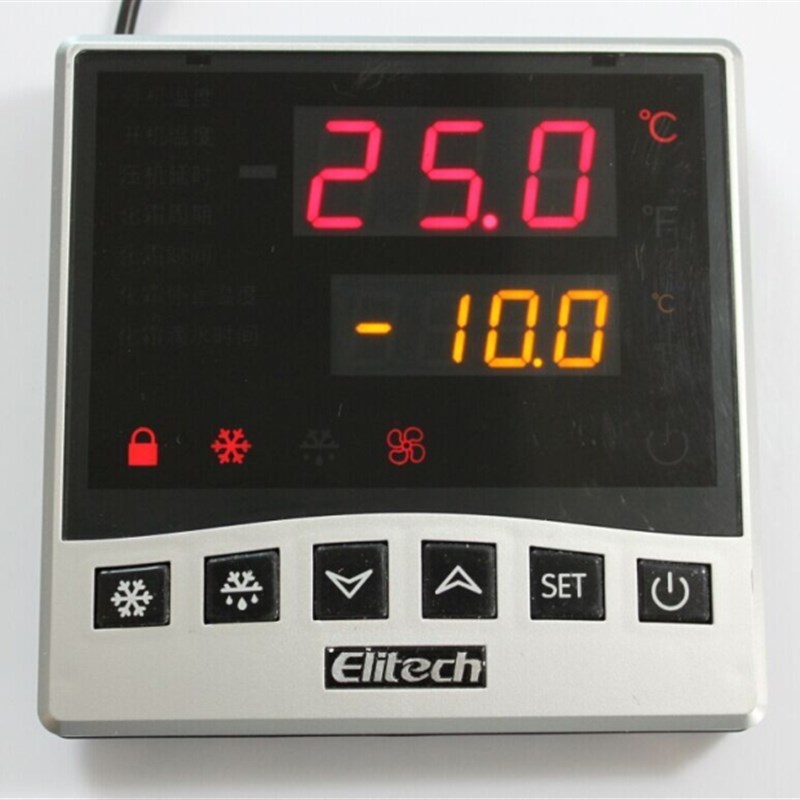 精创LTC-100大面板LED分体式控制器制冷化霜风机三路输出冰箱冰柜