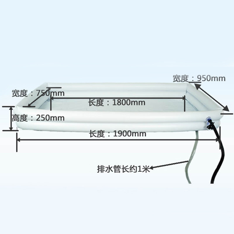 卧床洗澡槽盆老人病成人充气洗浴槽瘫痪洗澡床洗浴器冲洗器护理用