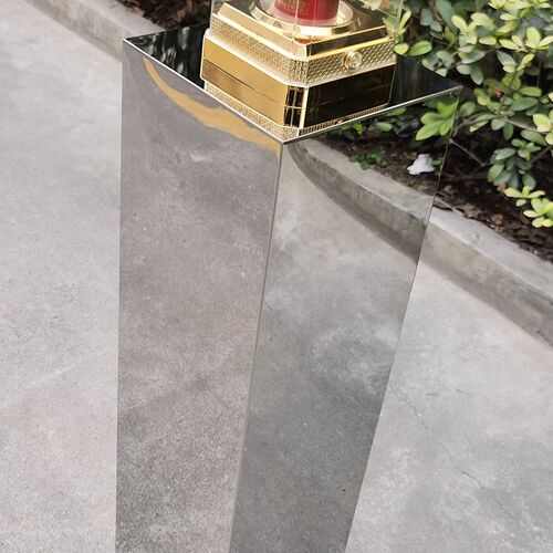 不锈钢柱子 方柱 镜面展台 展示台 艺术摆台 雕塑底座 立方柱摆件