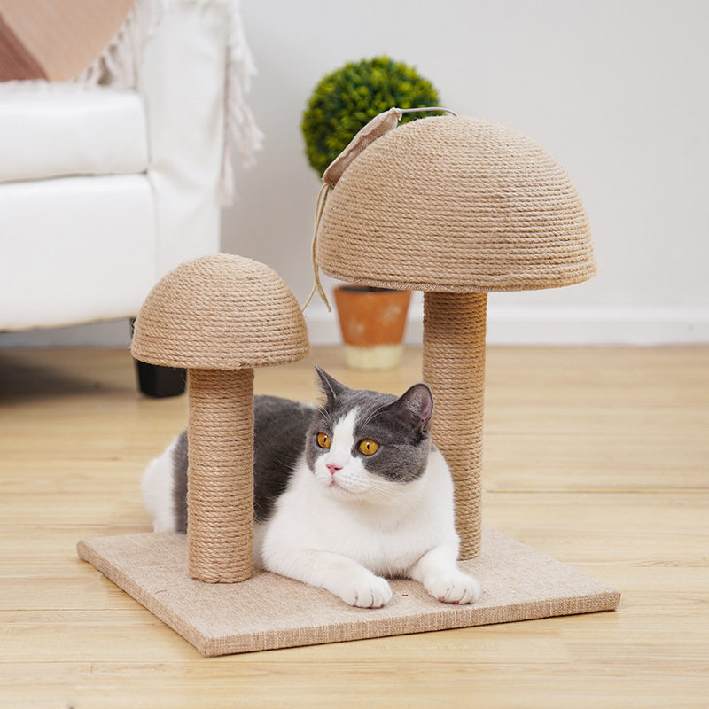 剑麻绳系列猫爬架猫抓板碗型猫窝一体猫咪用品蘑菇造型魔爪器耐磨