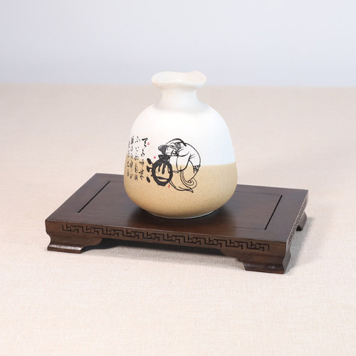 黑檀实木底座客厅摆件工艺品香薰花瓶佛像茶具酒坛木质托架可定制