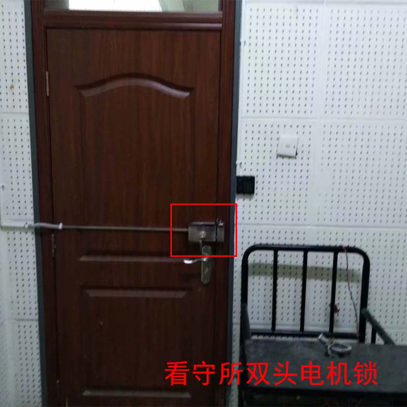 智能电机锁楼宇单元门电控琐防盗门静音电机锁 双头