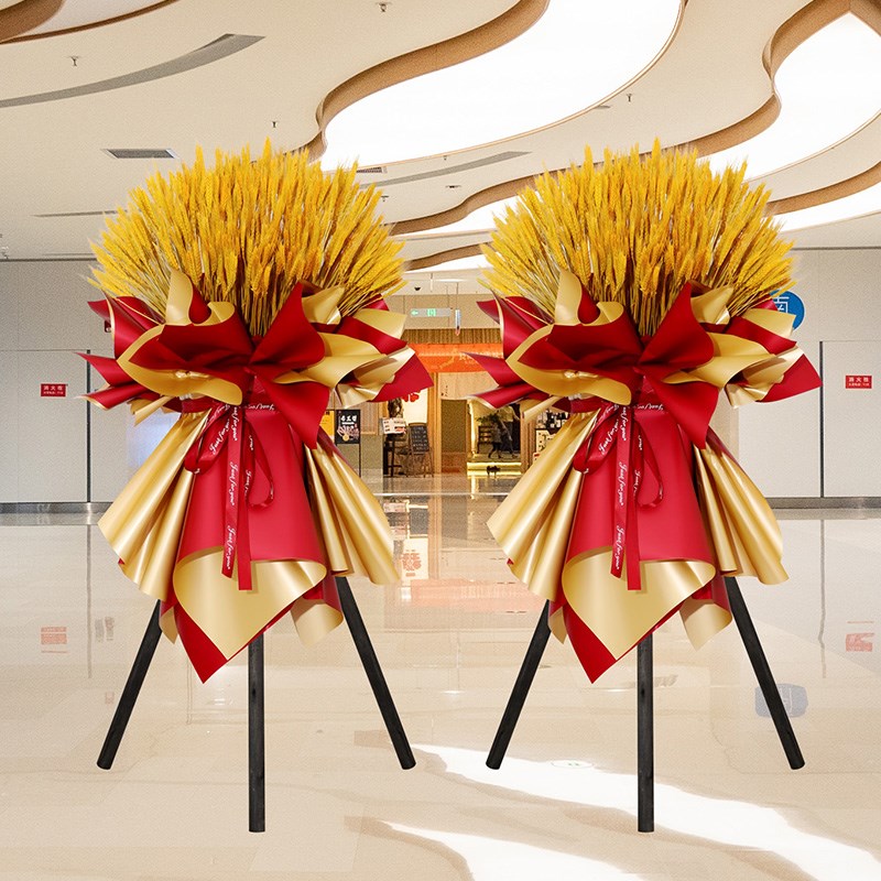 新店开业气氛布置周年庆典店铺场景装饰气球拱门开业活动拱门套装