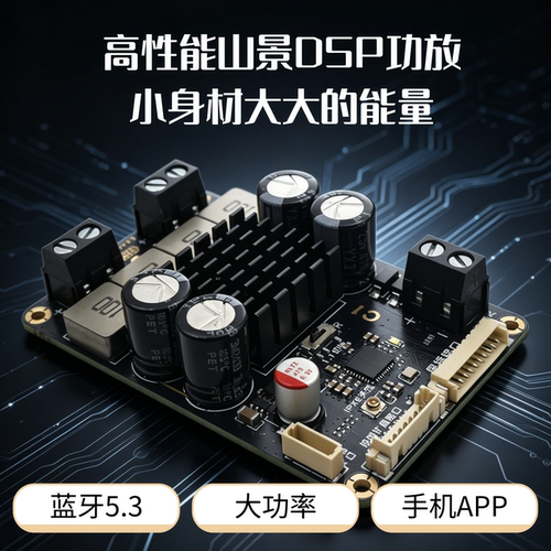 悦芯声高品质DSP功放板