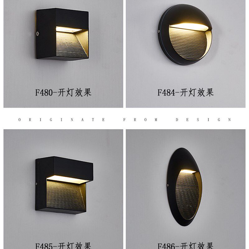 户外灯楼梯明装墙角灯踢脚防水灯台阶灯小夜灯感应地led踏步脚灯
