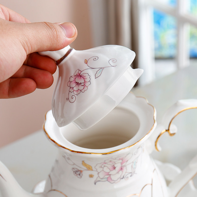 欧式水杯套装陶瓷高档客厅杯具家庭简约茶壶茶具茶杯家用杯子套装