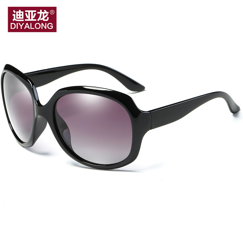 迪亚龙品牌墨镜女2021年新款偏光太阳镜女防紫外线大脸圆脸眼镜潮
