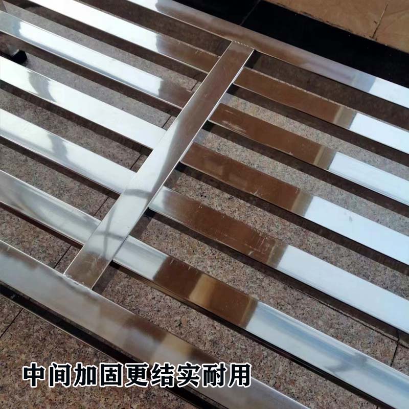 不锈钢商用面粉置物架放面粉架子防潮地架超市食堂单层货架米面架