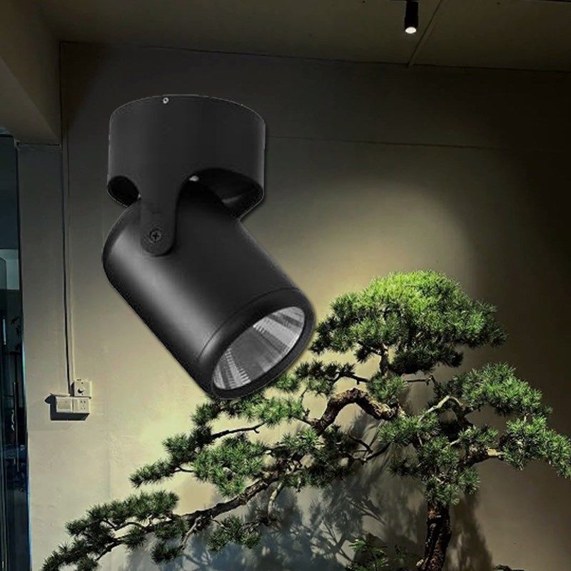 仿真植物盆栽打光射灯餐厅室内地灯橱窗景观造景绿植装饰照树灯