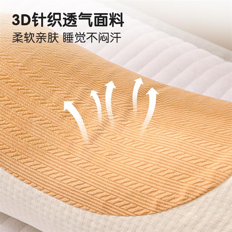 全荞麦枕头护颈椎助睡眠单人家用办公室午睡护颈枕芯不塌陷糖果枕