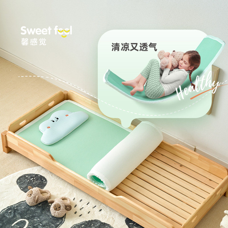 幼儿园床垫夏季儿童午睡透气凉垫子宝宝婴儿薄床垫拼接床垫可水洗